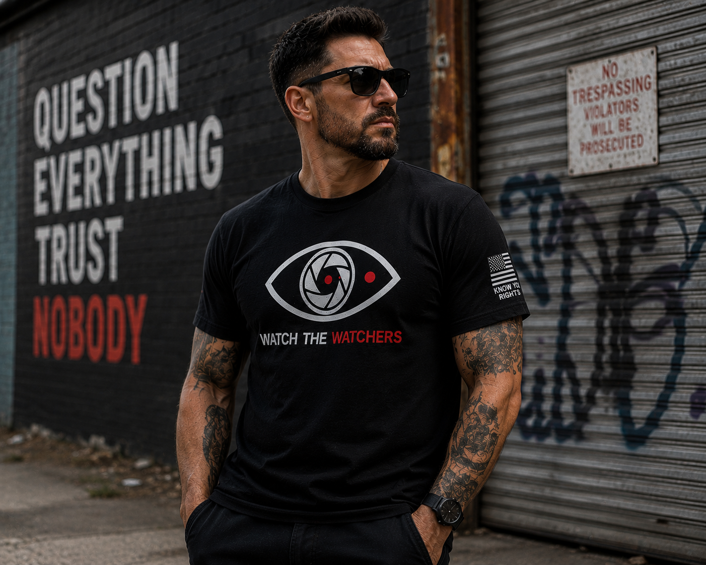 Watch The Watchers Classic Logo Tee